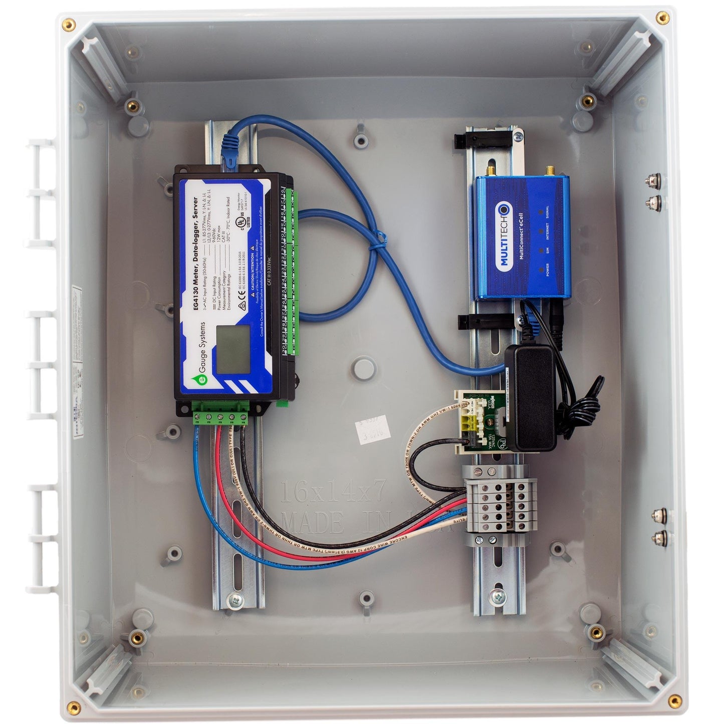 IoT Accessories Powered Enclosure Kit (120/240VAC, 120/208VAC) Extra Large Enclosure